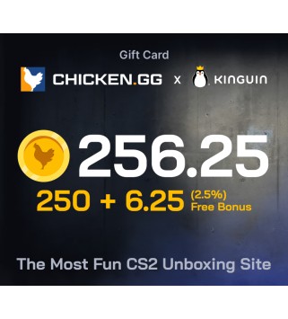 Chicken.GG 250 + 6.25 FREE Tokens Key GLOBAL